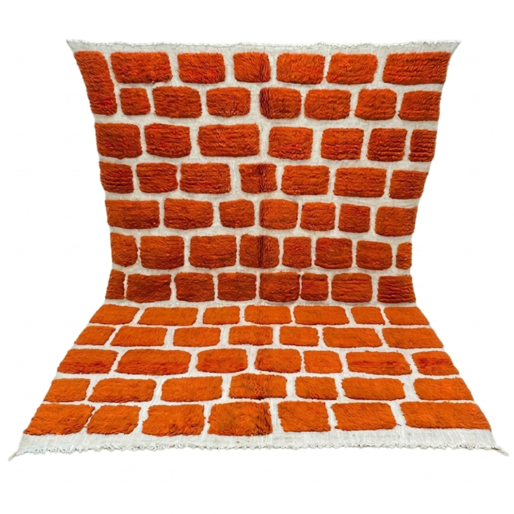 Tapis marocain personnalisé – Tapis marocain – Tapis marocain orange