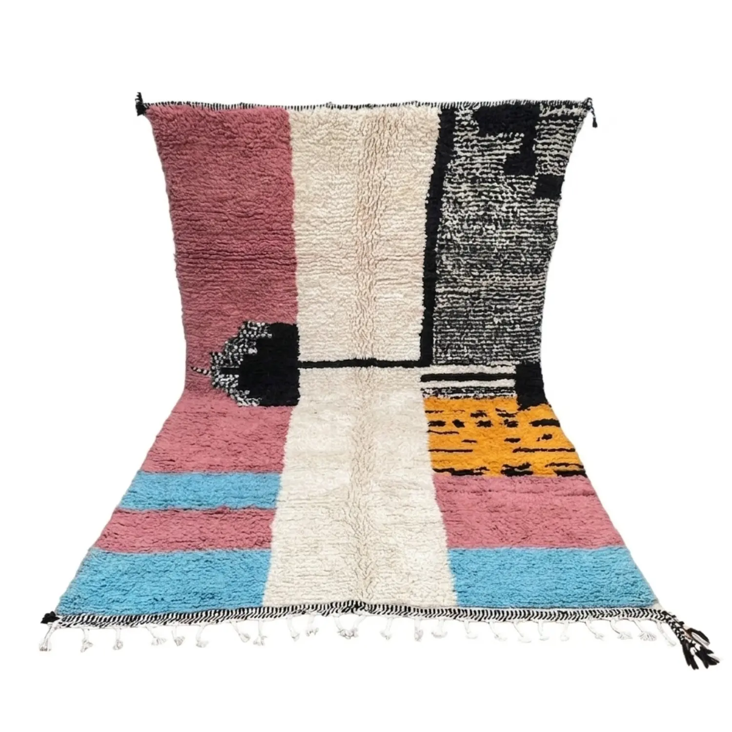 Tapis marocain - Tapis Mrirt en laine - Tapis Beni Ourain