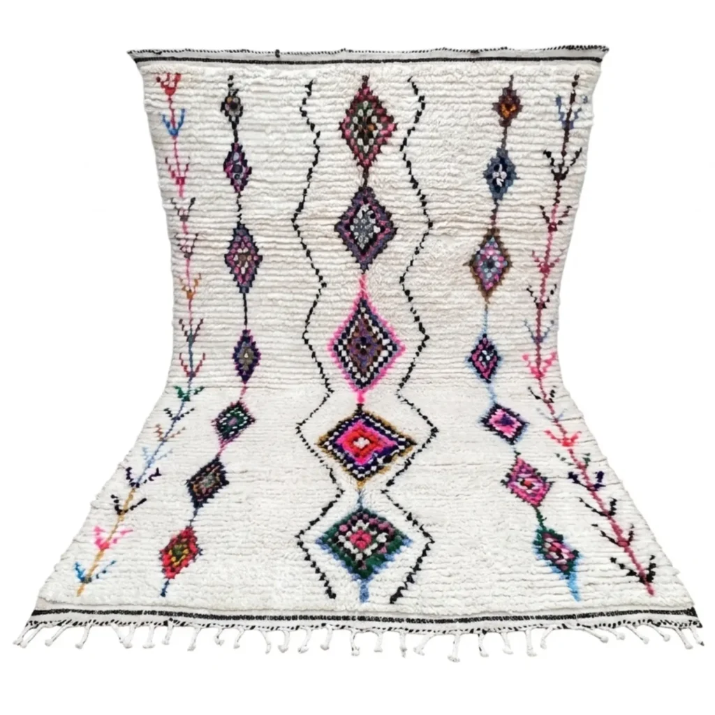 Tapis Azilal personnalisés – Tapis Beni Ourain – Tapis marocains colorés
