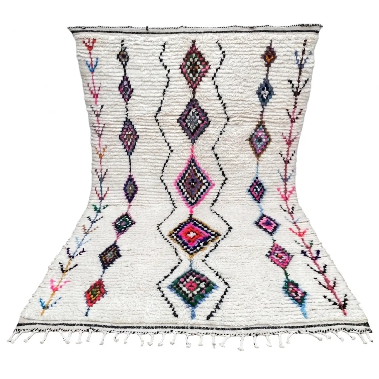 Tapis Azilal personnalisés - Tapis Beni Ourain - Tapis marocains colorés